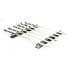 Edelstahl Grill Kebab Rack Mit 6 X Spie Set In Nylontasche Lnge 45cm Breite 1 Cm Dicke 15 Mm Fr Alle Ihre Grill Bedrfnisse