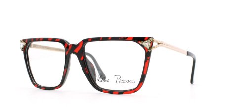 Preisvergleich Produktbild Paloma Picasso Damen Brillengestell Rot Rot / Schwarz