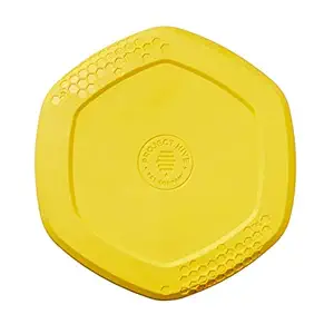 Project Hive Pet Company - Hive Frisbee for Dogs - Dog disc - Great for Fetch - Includes a Lick mat on Back - Floats in Water, Smooth Glide - Made in The USA