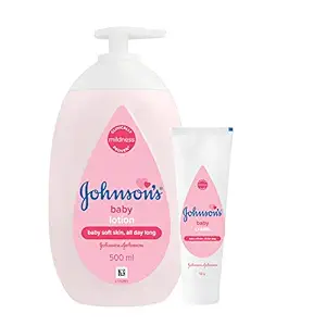 Johnsons Baby Lotion 500ml and Baby Cream 50g