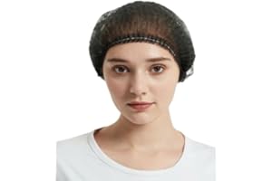 ADHOC SPORT 100 Gorros Desechables, cofia, redecilla para el Pelo, un Solo Uso. para estética, Limpieza, Cocina, Uso Sanitario, Veterinario, Dentista, Enfermera, quirofano