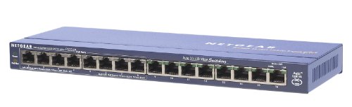 NETGEAR FS116PEU ProSAFE (16-Port 10/100 Desktop Unmanaged Switch)