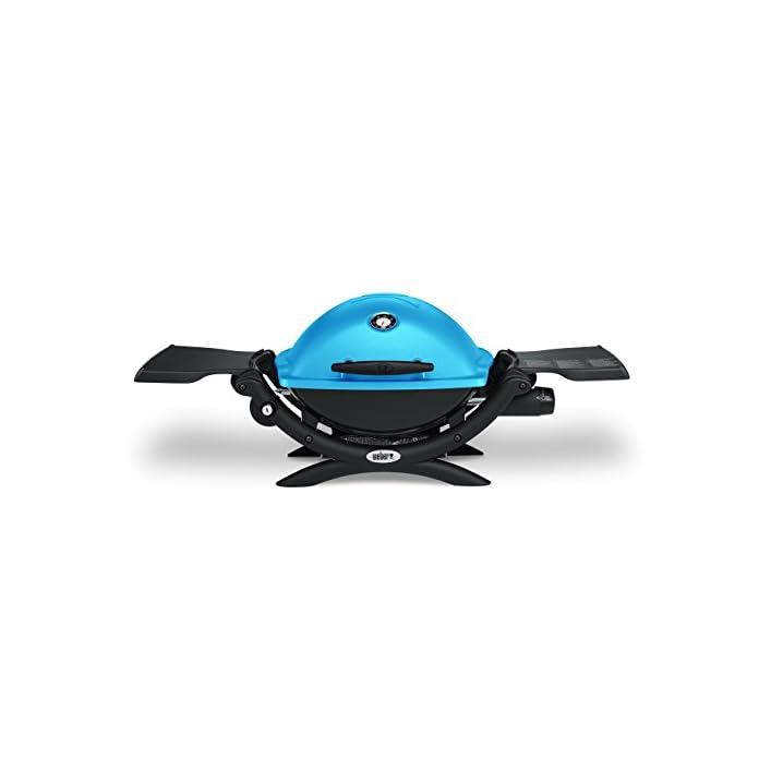 Weber Q 1200 Gas Tischgrill Optik Oval Farbe Blau
