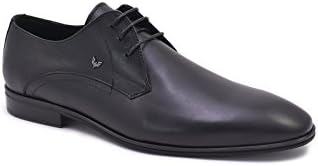 Conbuenpie By Becool - Shoe For Men Leather Lace-Up Color Black (EU42)