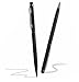 Produktbild Deet® Stylus-Pen für Touchscreen mit Schwarzem Kugelschreiber [2 in 1], Schwarz