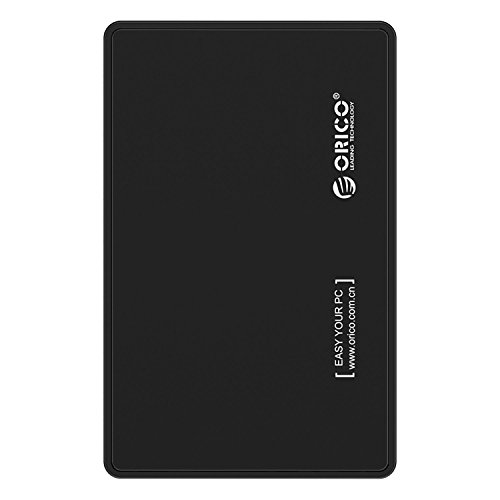 ORICO 6,3 cm USB 3.0 Hard Drive Disk HDD Externes Gehäuse/Case für 9,5 mm 7 mm 6,3 cm SATA HDD und SSD, Werkzeuglose HDD Installation kompatibel mit Windows 2000/Windows ME/Windows 98/XP/Vista/7/8, Mac OS 9.1/10.8.4 höher