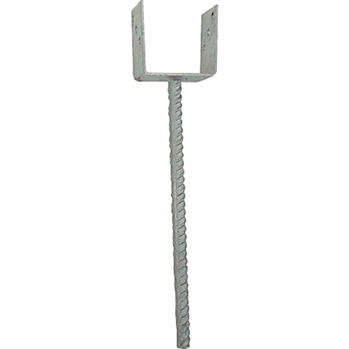 Unimet Pfostenträger, 1 Stück, silber, UM725191