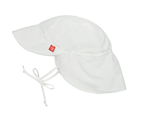 Lässig 1433006100 Baby Sun Protection Flap Hat Sonnenhut, Size: New Born 0-6 Monate, weiß