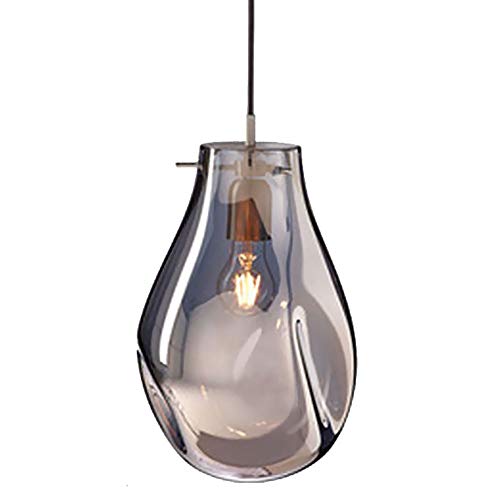 Preisvergleich Produktbild XKHG Pendelleuchte,Kronleuchter Glas, E27 Modern Silber Glaslampenschirm Metall Hängende Deckenleuchte für Wohnzimmer Schlafzimmer küche Restaurant Indoor