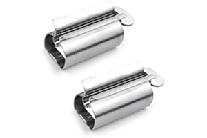 Alnicov Wyciskarka do tubek pasty do zębów, 2 wałki, stojak z nierdzewnej stali