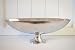 Produktbild Schale oval, auf Fuß, Alu, Aluminium, Aluminiumschale, Pflanzschale, silber, 45cm