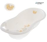 GoFuture Babybadewanne Luxus mit Stöpsel Set 3 Teilig – Badewanne 102cm Badesitz Ständer Wickelunterlage - 2