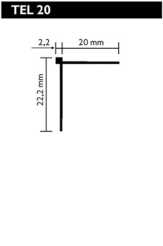 BODENMEISTER Tapeteneckleiste Kunststoffwinkel, Länge: 260 cm, 1 Stück, Außenwinkel, weiß, BMTEL20 - 3
