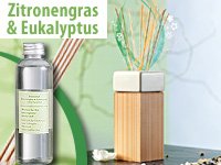infactory Raumparfüm „Zitronengras & Eukalyptus“ 150 ml + 10 Stäbe - 2