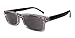 Produktbild Eyekepper Clear Kunststoff-Rahmen Schwarz Arme grau getöntem Leser Lesebrille W/Fall +3.50