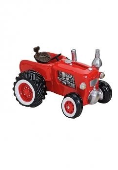 Spardose - Traktor - Sparschwein Rot 16 x 11 x 11 cm