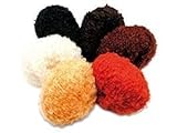 lana mohair chile  witte Engel - Pelo de muñeca (Caoba, 50 g, 64% Mohair, 27% Lana, 9% Poliamida)