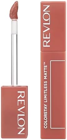 Revlon ColorStay Limitless Matte Liquid Lipstick, Rossetto Liquido Opaco, Arricchito con Triplo Acido Ialuronico, Formula 100% Vegana, Ultra Resistente, 002 Poster Child