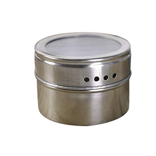 Preisvergleich Produktbild Boburyl Edelstahl-Grillgewürz Topf Multifunktionale Menage Behälter Küche Aromatisierung Box Grill-Werkzeug