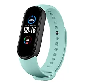 Rhobos (ONLY for Today 10 Years Warranty) Waterproof M5 Smart Band Fitness Watch Heart Rate, Activity Tracker with Heart Rate Calorie Counter, Blood Pressure-Blue Strap