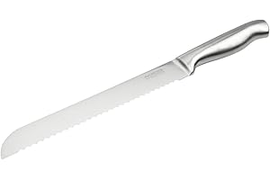 Nirosta 41833 Couteau à pain, Couteau à découper, Lame de 20cm, Argenté, Acier inoxydable, 33,5x3cm
