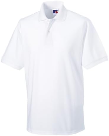 Russell hard polo white 5XL