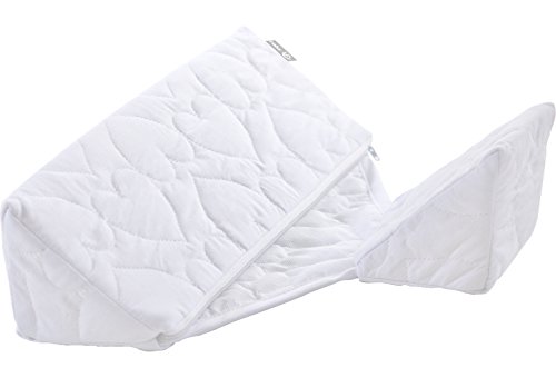 roba Seitenlagerungskissen, Seitenlage Stützkissen & Schlafhilfe für Seitenschläfer, Babykissen weiß mit abnehmbarem Bezug - 2