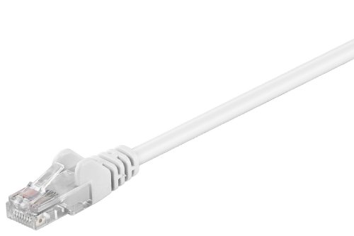 CAT 5e Netzwerkkabel, U/UTP; CAT 5-0200 U/UTP WEISS 2m
