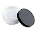 Empty Clear Foundation Make-up Powder Puff Box Case Container with Powder Puff Sifter and Black Screw Lip (20g)