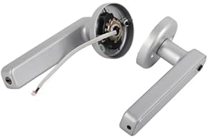 Intelligent Door Handle, Fingerprint Door Lock, Single Row Electronic Password, Room Door, Intelligent Fingerprint Identification Lock for Home, Biometrics (Silver)