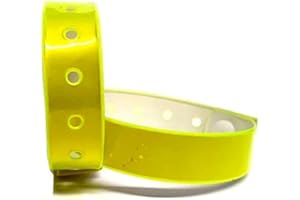 J&R WRISTBANDS J&R Lot de 100 Bracelets en Vinyle en Forme de L avec Clous de sécurité