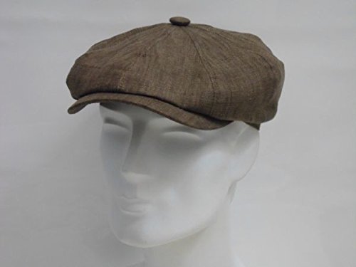 Stetson-Herren-Leinen-Hatteras-cap-Schwarz