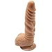 Produktbild Beige realistische 3D Goldene Zauberpins Spielzeug Soft Spike 8 Zoll Silikon Zauberstab für Frauen Männer Männer Barsches