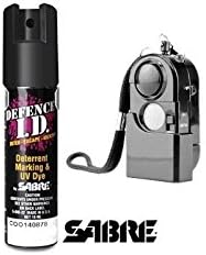 Spray De Défense Sabre Usa 19 Ml + Alarme Personnelle 120Db Self Defense
