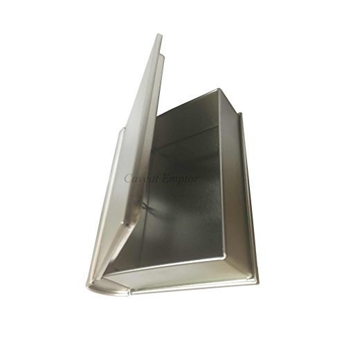 Metalldose In Buchform Mit Scharnierdeckel Edel Und Innovativ, Von Boxance - Praktisch, Stabil, Robust, Handlich, Edel, Silber, Blank, Metall Dose Buch Für Geschenk, Verpackung, Visitenkarten, Schmuck, Mit Deckel, Ideale Geschenkverpackung