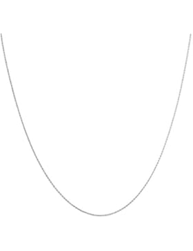 14 Karat 585 Gold Feine Rund Ankerkette Breite 0.8 mm Weißgold Kette - Länge wählbar