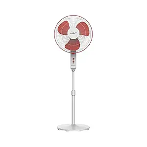 V-Guard Finesta STS PLUS 16 Pedestal Fan (White and Red)