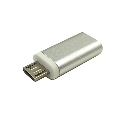 maxhood USB 3.1 Typ C Adapter, 1 Pack usb-c Buchse auf Micro-USB-Stecker laden & Sync Daten Konverter Adapter Stecker Typ C Gerät auf Micro USB Gerät (usb-c FM/MicroUSB M) - 2