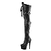 Produktbild Overknee Plateau Stiefel ADORE-3028 Schwarz, EU 36