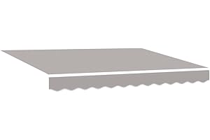 vidaXL Tela de repuesto gris claro para toldo de 3x2.5m. Es duradera, resistente a los rayos UV y al agua. Ideal para dar sombra en exteriores, ya sea en el jardín, patio, balcón o terraza.