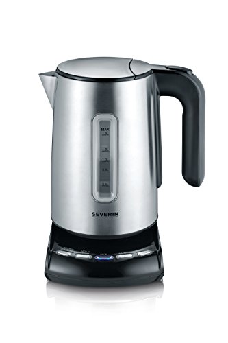 Preisvergleich Produktbild Severin WK 3460 Wasserkocher"Supreme", edelstahl gebürstet / schwarz