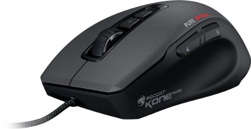 Roccat Kone Pure - Ratón Gaming (Sensor óptico, USB), diseño Negro