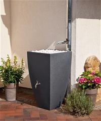 Preisvergleich Produktbild Regentonne / Regenwassertank 350 L REWATEC Modena black granit