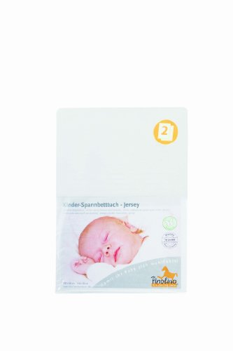 Pinolino 540002 Doppelpack - Spannbetttuch für Kinderbetten