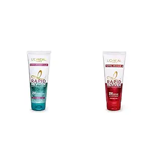 LOreal Paris Rapid Reviver Extraordinary Clay Deep Conditioner, 180ml & LOreal Paris Rapid Reviver Total Repair 5 Deep Conditioner, 180ml