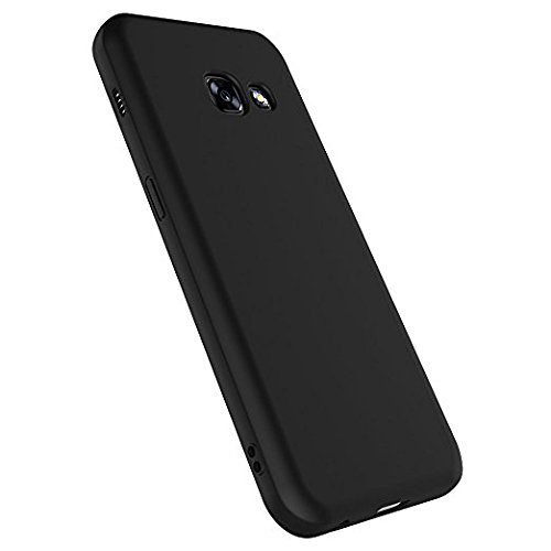 Samsung Galaxy A5 2017 Hülle Case, Elekin Soft-Flex Capsule Premium Schwarz TPU Matte Oberfläche Cover Handyhülle Schutzhülle Schmaler Telefonschutz für das Samsung Galaxy A5 2017 – Schwarz - 2