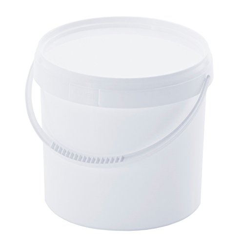 5 Liter Kunststoffeimer Plastikeimer Eimer mit Deckel und Henkel