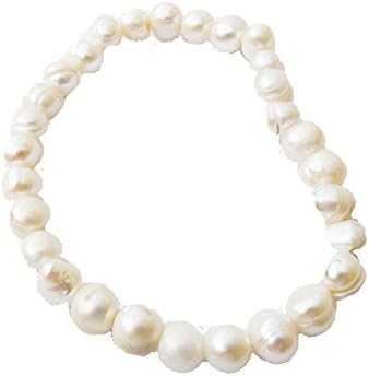 Real Freshwater Pearl Bracelet with 30 Pearls โ June Birthstone - Gift Boxed - Fits any wrist size