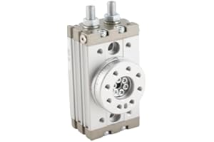 GAROSA Cilindro de aire neumático 180 grados tipo flexible 15 mm cilindro neumático giratorio SQB-10A 0~60 ° C cilindro giratorio Válvula PT Mano Palanca De Control Operado Válvula Neumática