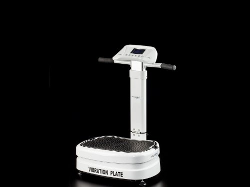 skandika Vibration Plate 1400 klappbar inklusive Trainingsbänder mit großer rutschsicheren Trainingsfläche, kraftvoller 3D-Vibration, kompakte Abmessungen, weiß - 2